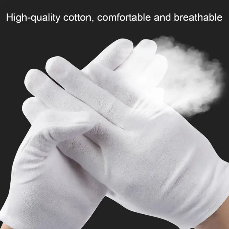 12 Pairs Pure Cotton Working Gloves Thin Section Thin Section - Thin Section