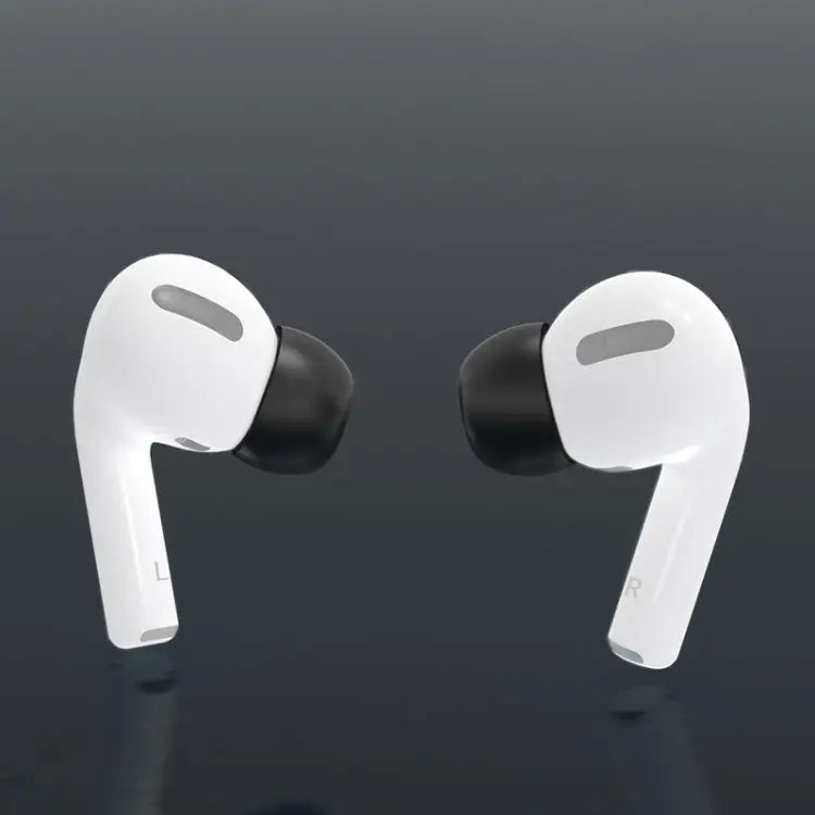 12 PCS Wireless Earphone Replaceable Memory Foam Ear Cap Earplugs for AirPods Pro with Storage Box Memory Foam Black