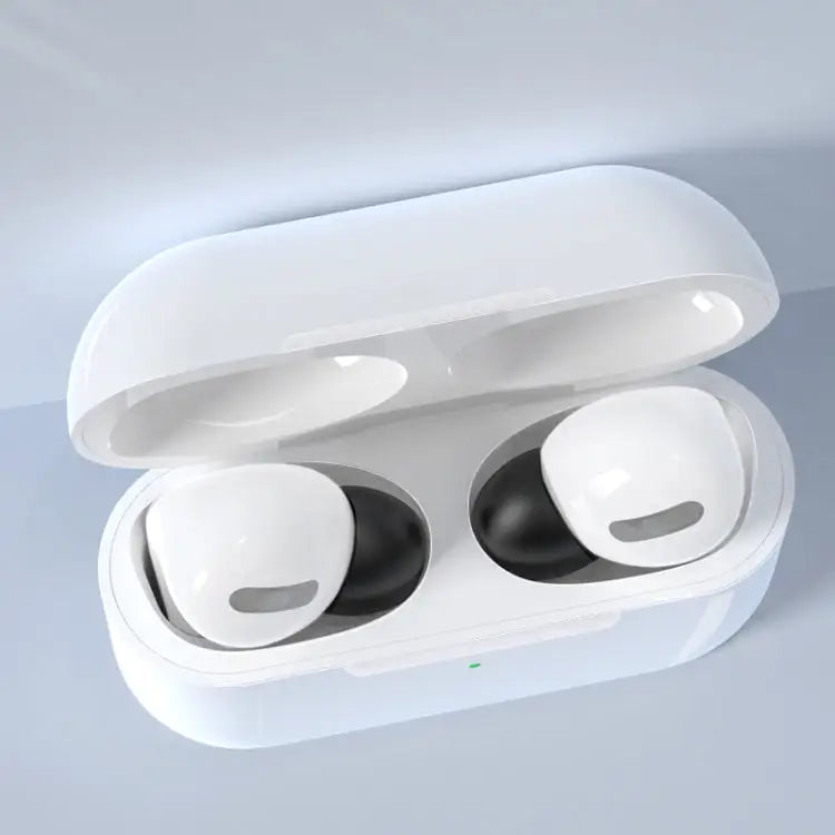 12 PCS Wireless Earphone Replaceable Memory Foam Ear Cap Earplugs for AirPods Pro with Storage Box Memory Foam Black