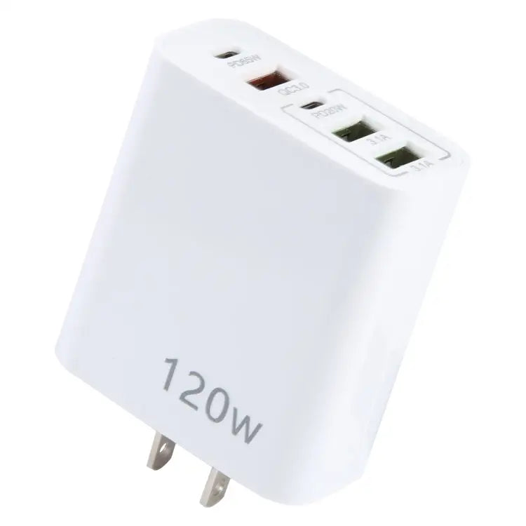 120W Dual PD Type-C + 3 x USB Multi Port Charger US Plug US Plug - US Plug - Apple Accessories