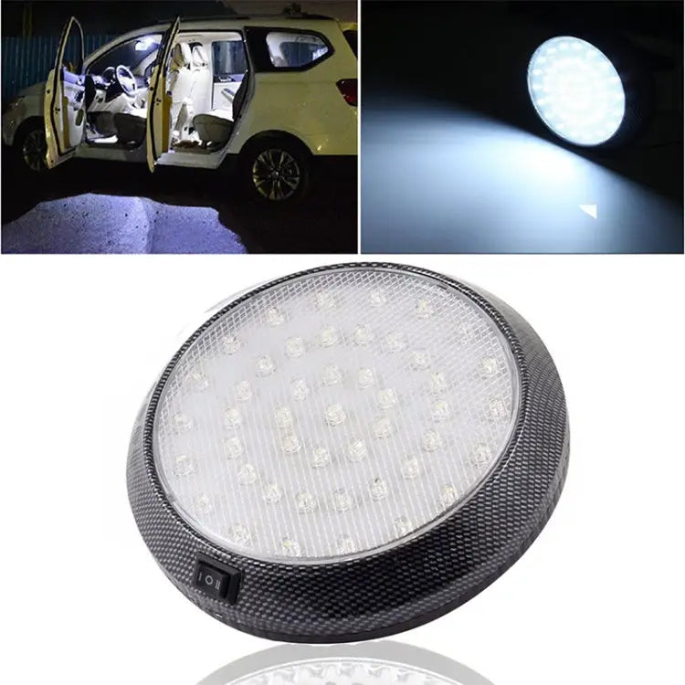 12V 46 LED Roof Light Camper Van Caravan Motor Home Boat White Light with ON / OFF Switch 46 LEDs - 46 LEDs