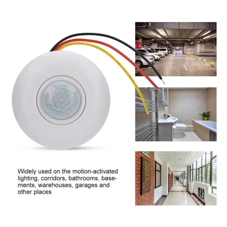 12V Infrared PIR Motion Sensor Switch With Delay 360 Degree Detection Sensor for LED Ceiling Light