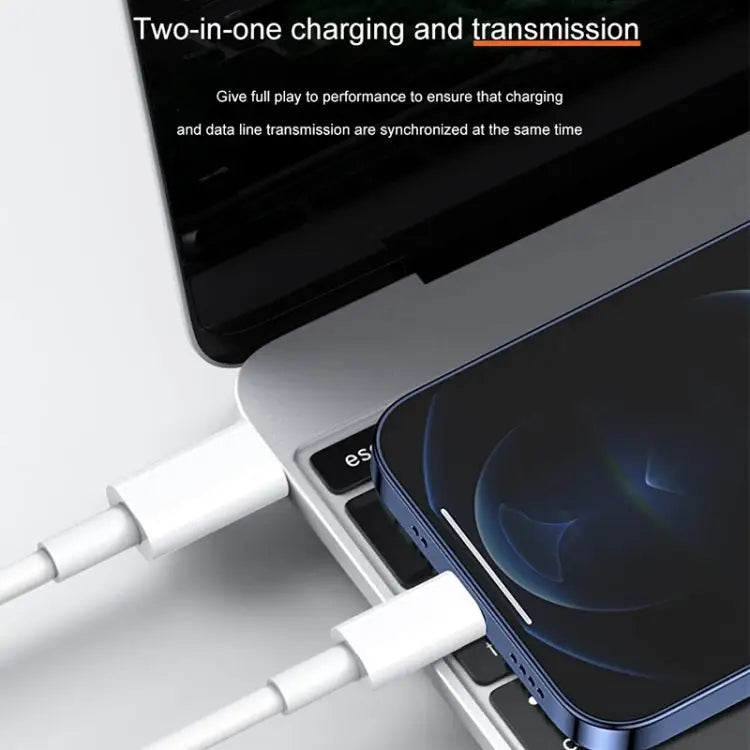 12W 5V/2A USB-C / Type-C to 8 Pin PD Fast Charging Cable Cable Length: 1m - 12W 5V/2A
