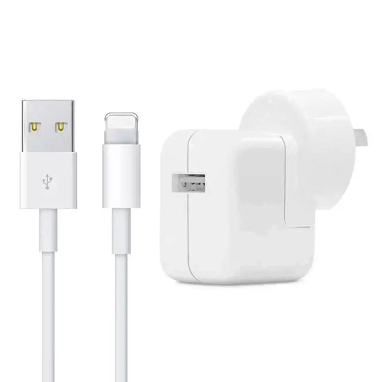 12W USB Charger + USB to 8 Pin Data Cable for iPad / iPhone / iPod Series AU Plug