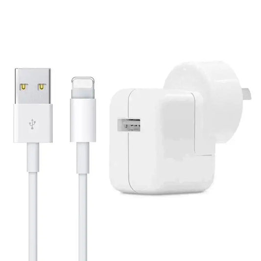 12W USB Charger + USB to 8 Pin Data Cable for iPad / iPhone / iPod Series AU Plug