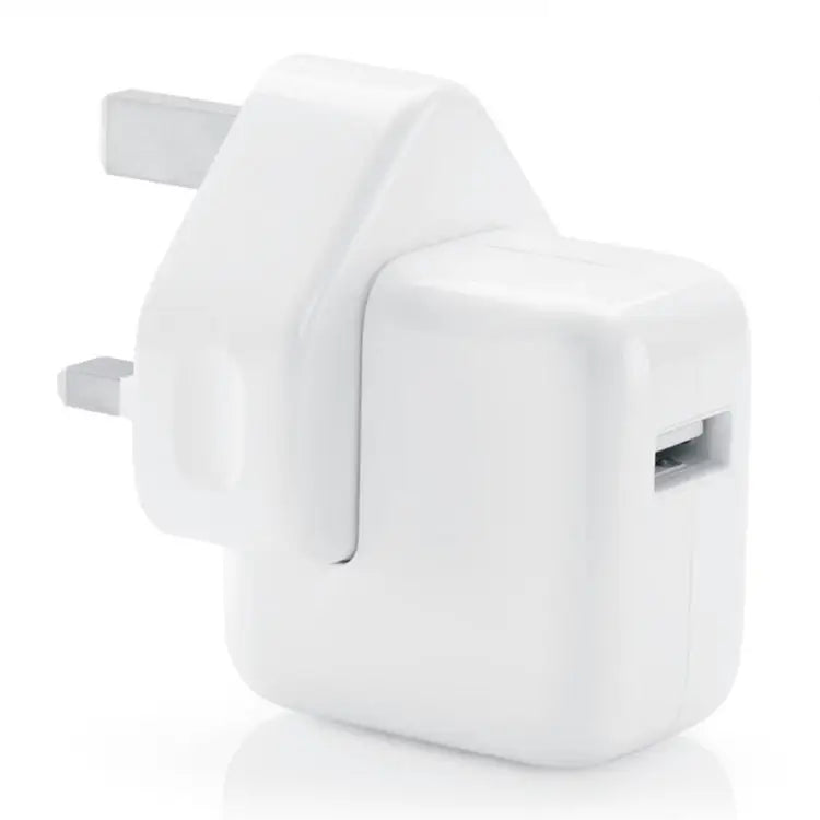 12W USB Charger + USB to 8 Pin Data Cable for iPad / iPhone / iPod Series UK Plug