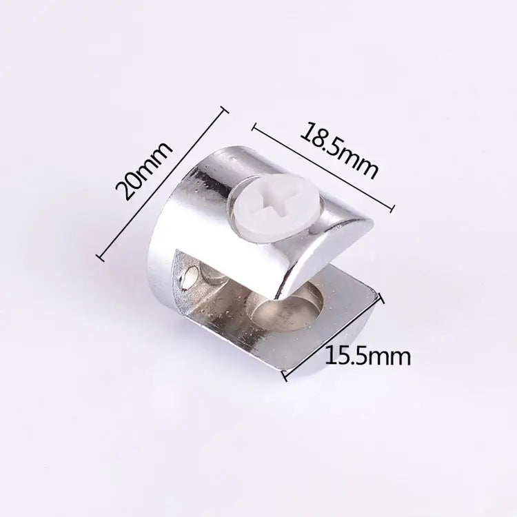 15 PCS Zinc Alloy Bright Fixed Bracket Connection 12mm Cylindrical Glass Fixing Clamp 12mm Cylindrical - 12mm