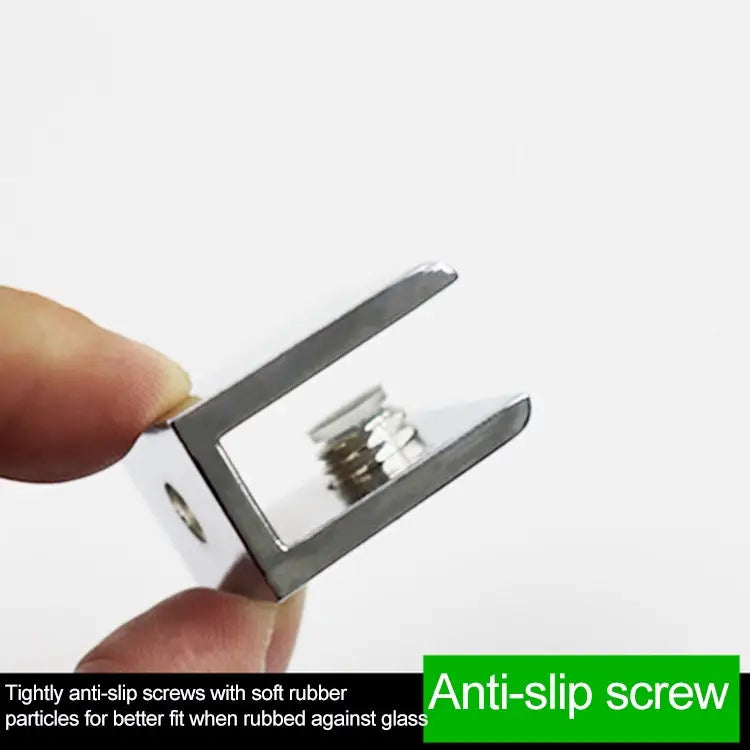 15 PCS Zinc Alloy Bright Fixed Bracket Connection 12mm Cylindrical Glass Fixing Clamp 12mm Cylindrical - 12mm