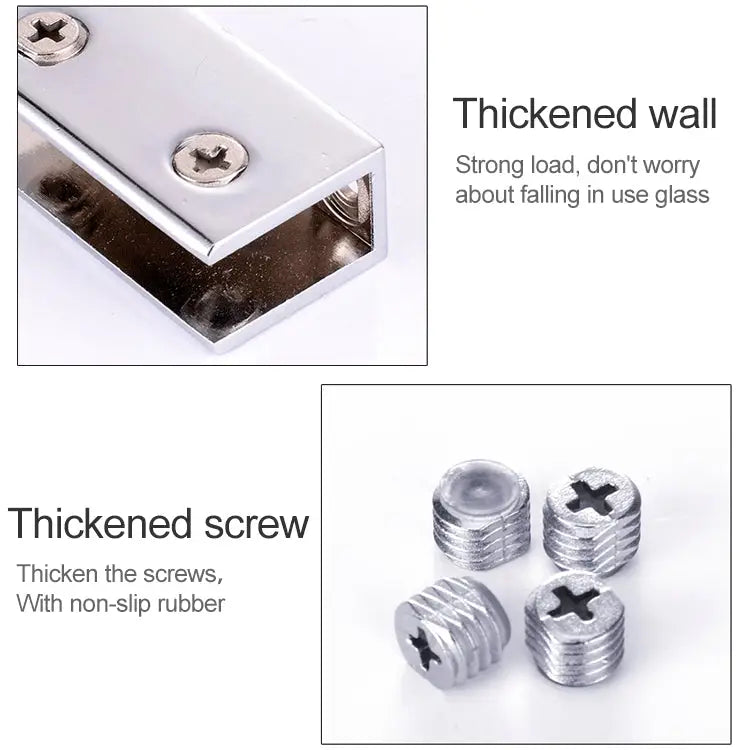15 PCS Zinc Alloy Bright Fixed Bracket Connection 12mm Cylindrical Glass Fixing Clamp 12mm Cylindrical - 12mm