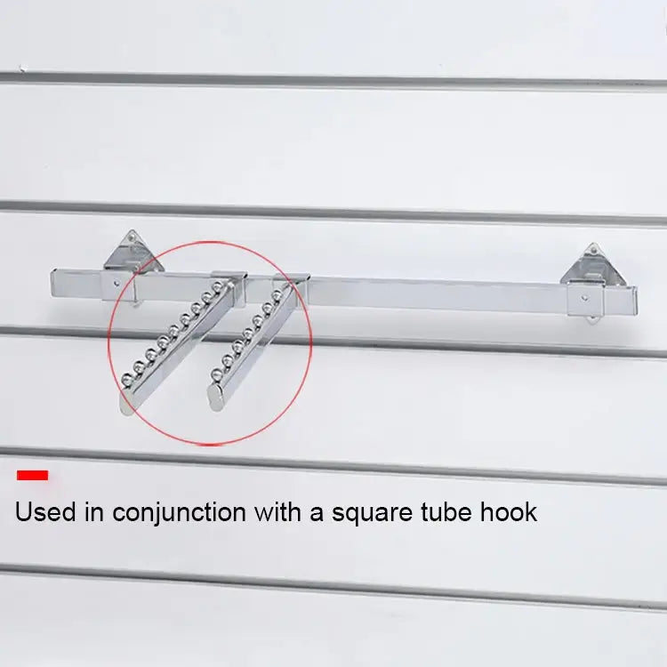 15x30mm Supermarket Shelves Display Electroplated Square Crossbar hook Bracket Length: 1m Crossbar Hook - Crossbar Hook