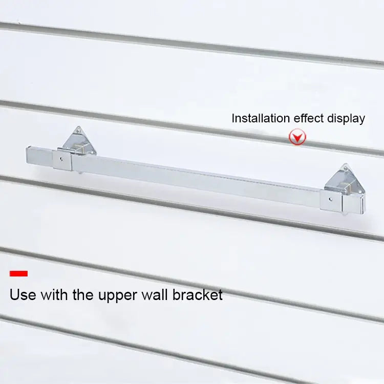 15x30mm Supermarket Shelves Display Electroplated Square Crossbar hook Bracket Length: 1m Crossbar Hook - Crossbar Hook