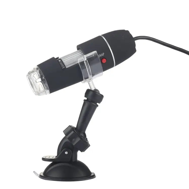 1600X Magnifier HD 0.3MP Image Sensor 2 in 1 USB Digital Microscope with 8 LED & Professional Stand 1600X - 1600X