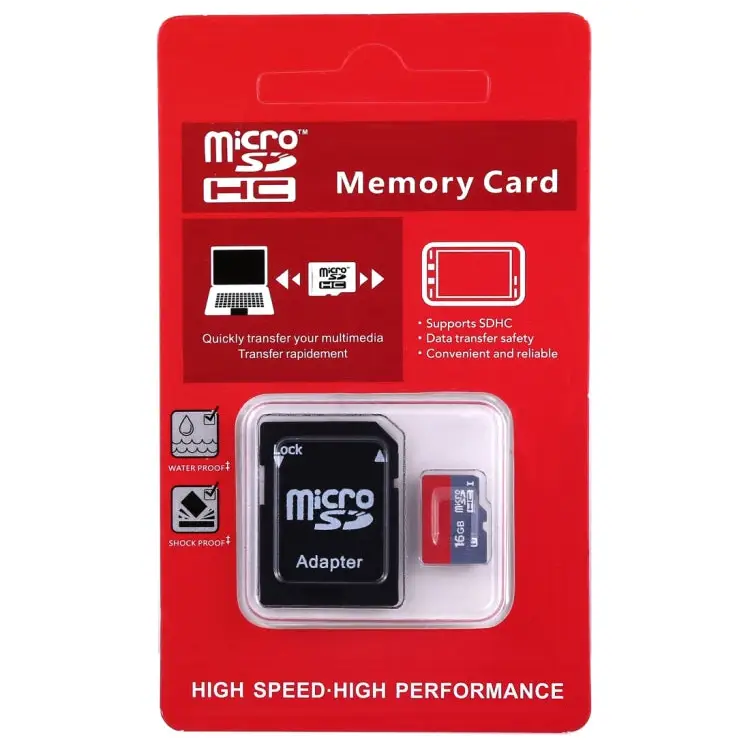 16GB High Speed Class 10 TF/Micro SDHC UHS-1(U1) Memory Card Write: 15mb/s Read: 30mb/s (100% Real Capacity) 16GB - 16GB