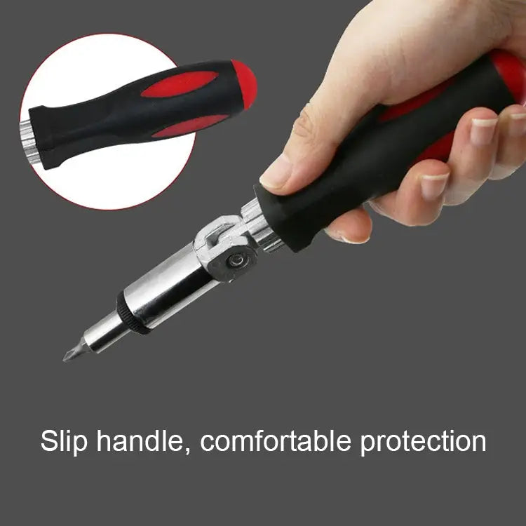 180 Degree Rotation 1/4 inch Hex Connector Multi-function Ratchet Screwdriver 1/4 inch Hex Connector - 1/4 inch Hex