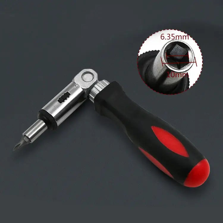180 Degree Rotation 1/4 inch Hex Connector Multi-function Ratchet Screwdriver 1/4 inch Hex Connector - 1/4 inch Hex