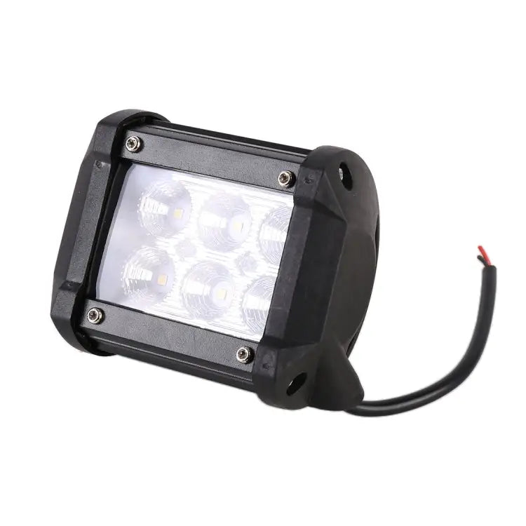 18W 6 LED White Light Floodlight Engineering Lamp / Waterproof IP67 SUVs Light DC 10-30V - 6 LED Floodlight