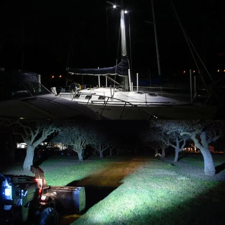18W 6 LED White Light Floodlight Engineering Lamp / Waterproof IP67 SUVs Light DC 10-30V - 6 LED Floodlight