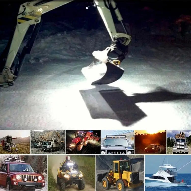 18W 6 LED White Light Floodlight Engineering Lamp / Waterproof IP67 SUVs Light DC 10-30V - 6 LED Floodlight