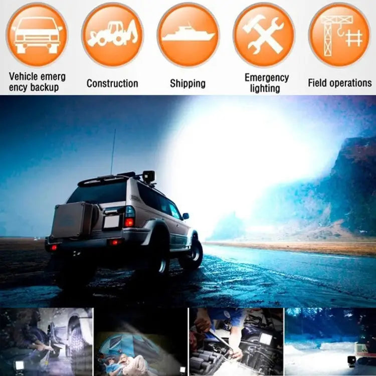 18W 6 LED White Light Floodlight Engineering Lamp / Waterproof IP67 SUVs Light DC 10-30V - 6 LED Floodlight