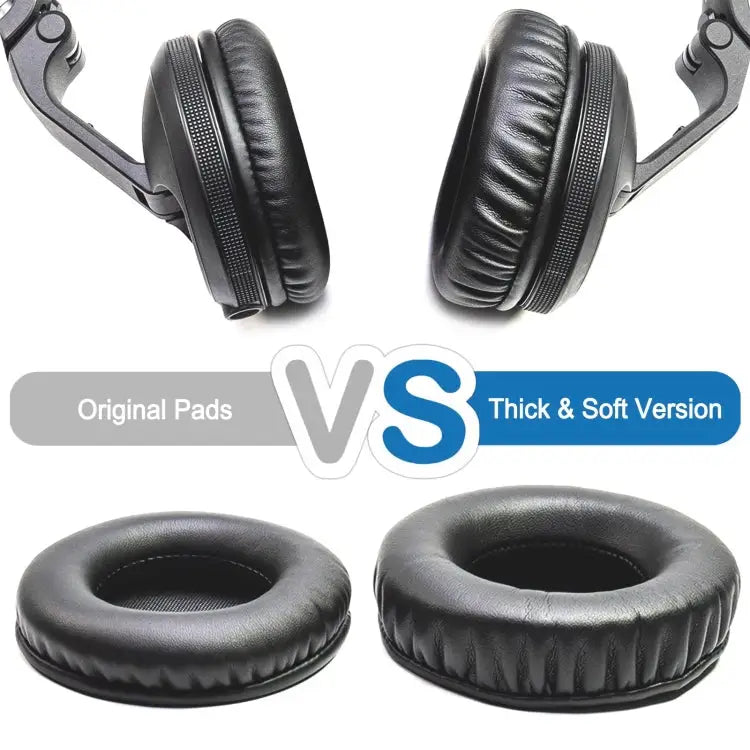 1pair Headphone Leather Sponge Cover Earmuffs For Pioneer HDJ-X5 / HDJ-X7 / HDJ-X10 - Apple Accessories