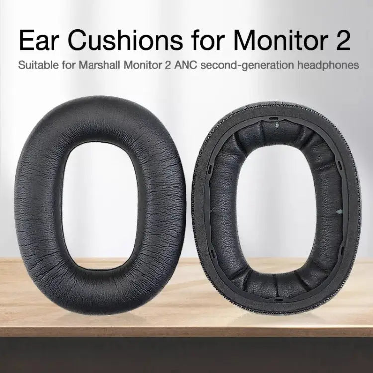 1pair Soft Leather Headset Sponge Protective Cover Earmuffs For Marshall Monitor 2 - For Marshall Monitor 2 - Apple