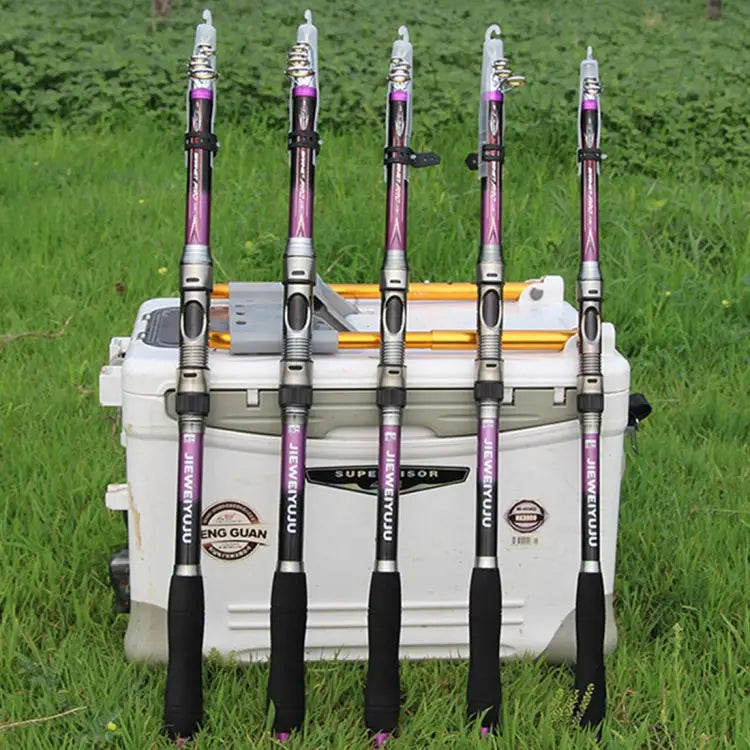2.1m Carbon Pole Travel Portable Fishing Pole,Random Color Delivery 2.1m - 2.1m