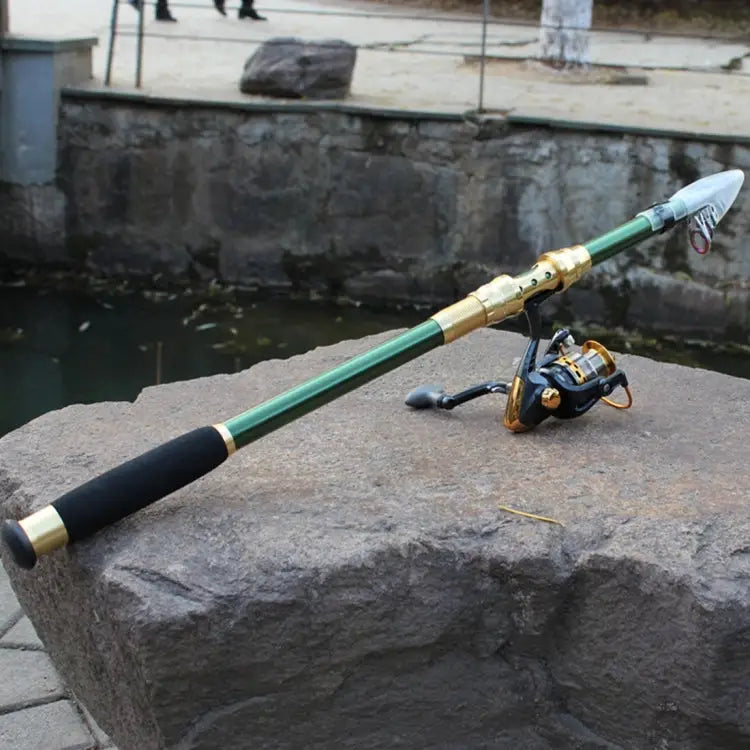 2.1m Carbon Pole Travel Portable Fishing Pole,Random Color Delivery 2.1m - 2.1m