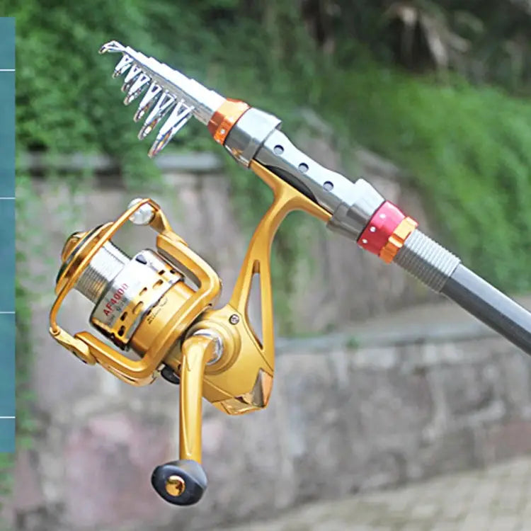 2.1m Carbon Pole Travel Portable Fishing Pole,Random Color Delivery 2.1m - 2.1m