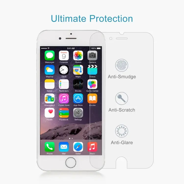 2.5D Non-Full Screen Tempered Glass Film For iPhone 8 / 7 / 6 / 6S - For iPhone 8 / 7 / 6 / 6S(1 PC)