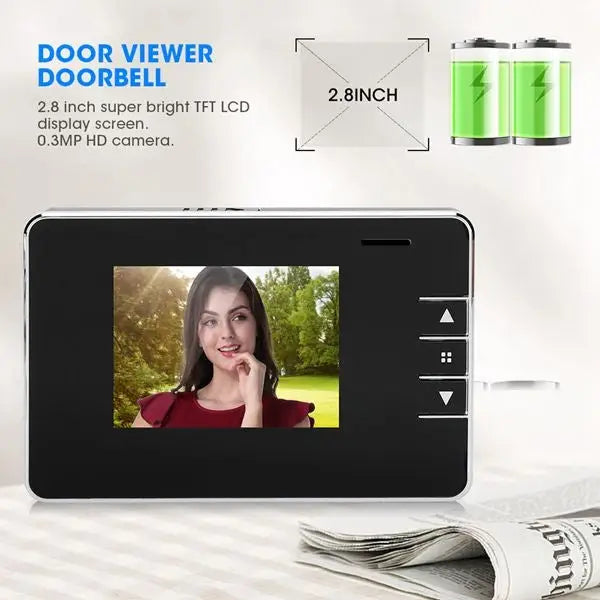 2.8Y 2.8 inch Screen 0.3MP Security Camera Peephole Viewer Digital Peephole Door Bell 2.8Y - 2.8Y