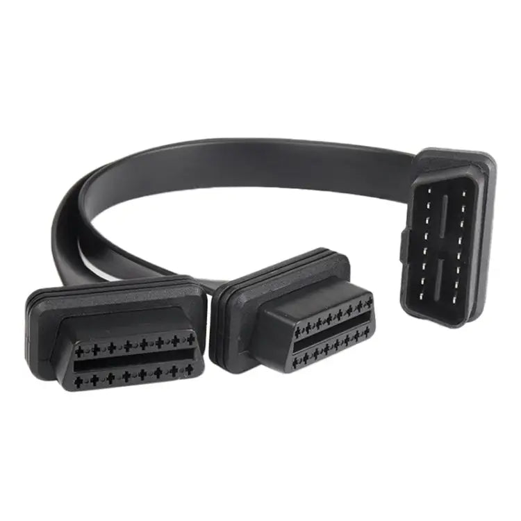 2 in 1 16PIN Car Straight Head OBD Diagnostic Extended Cable OBD2 Cable Straight Head - Straight Head