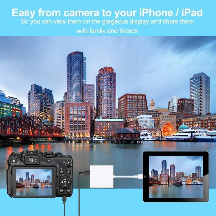 2 in 1 8 Pin Male to 8 Pin / USB3.0 Female Camera Adapter 2 in 1 8 Pin to USB Adapter - 2 in 1 8 Pin to USB Adapter