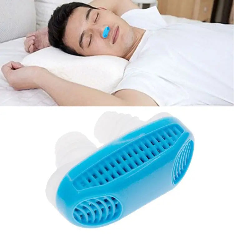 2 in 1 ABS Silicone Anti Snoring Air Purifier - Blue