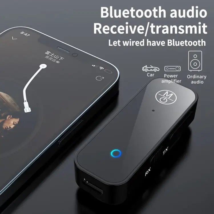 2 In 1 Bluetooth Receiving Transmitter AUX Car Adapter TV Computer Audio Transmitter B28 - B28 - Apple Accessories