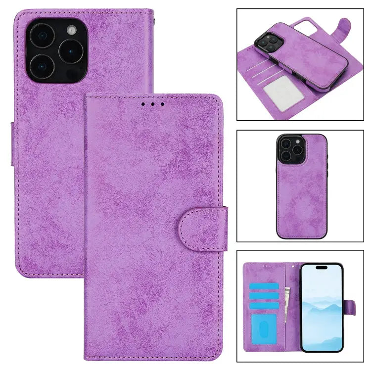 2 in 1 Detachable Phone Leather Case For iPhone 16 Pro Max For iPhone 16 Pro For iPhone 16 Plus For iPhone 16