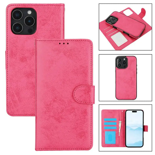 2 in 1 Detachable Phone Leather Case For iPhone 16 Pro Max For iPhone 16 Pro For iPhone 16 Plus For iPhone 16