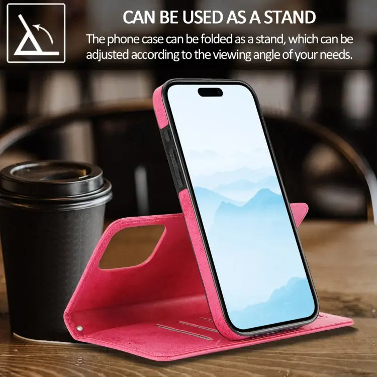 2 in 1 Detachable Phone Leather Case For iPhone 16 Pro Max For iPhone 16 Pro For iPhone 16 Plus For iPhone 16 - Apple