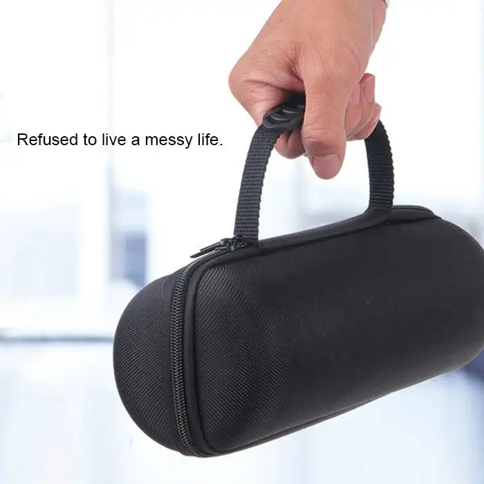 2 in 1 Hard PU Carry Zipper Storage Box Bag + Soft Silicone Cover for JBL Charge 3 Bluetooth Speaker with Shoulder