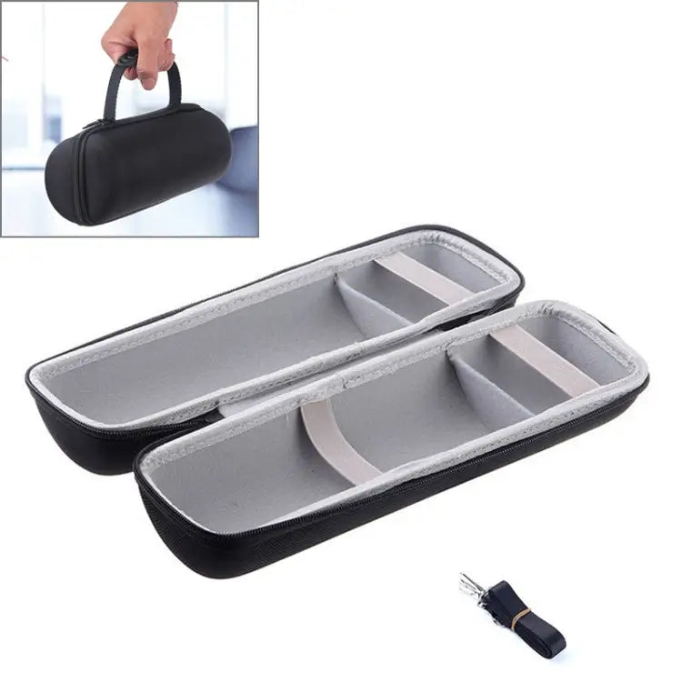 2 in 1 Hard PU Carry Zipper Storage Box Bag + Soft Silicone Cover for JBL Charge 3 Bluetooth Speaker with Shoulder