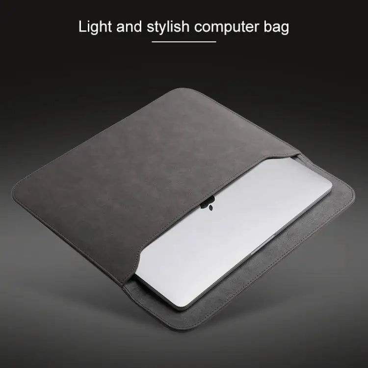 2 in 1 Horizontal Matte Leather Laptop Inner Bag + Power Bag for MacBook Air 13.3 inch A1466 (2012 - 2017) / A1369