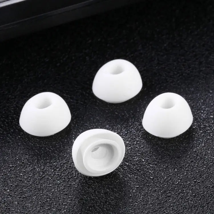 2 Pairs Soft Silicone Ear Caps with Net for AirPods Earphones S M L - Apple Accessories