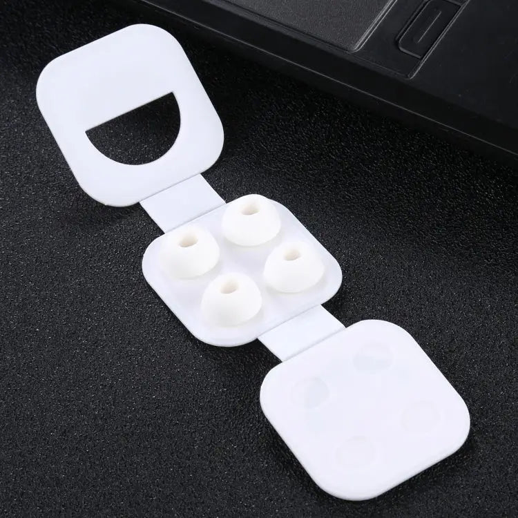 2 Pairs Soft Silicone Ear Caps with Net for AirPods Earphones S M L - Apple Accessories
