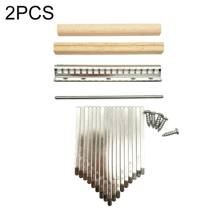 2 PCS 17 Tone Thumb Piano Keys Kalimba Pick Accessories Kit 2 PCS 17 Tone - 2 PCS 17 Tone