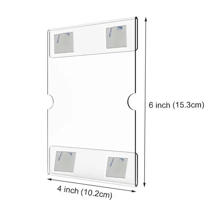 2 PCS 4x6 Inch Wall Mounted Acrylic Signage Bracket Wall Photo Frame Wall Photo Frame - Wall Photo Frame