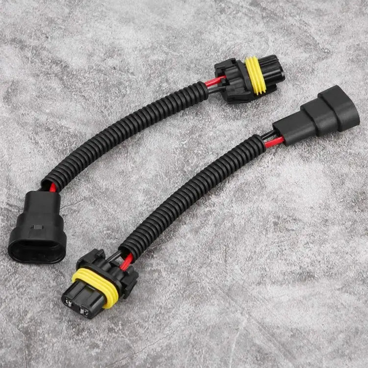 2 PCS 9005/9006 Car HID Xenon Headlight Male to Female Conversion Cable 9005/9006 - 9005/9006