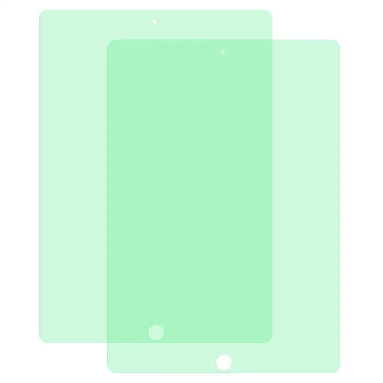 2 PCS 9H 2.5D Eye Protection Green Light Explosion-proof Tempered Glass Film For iPad 9.7 (2018) For iPad 10.2 For iPad