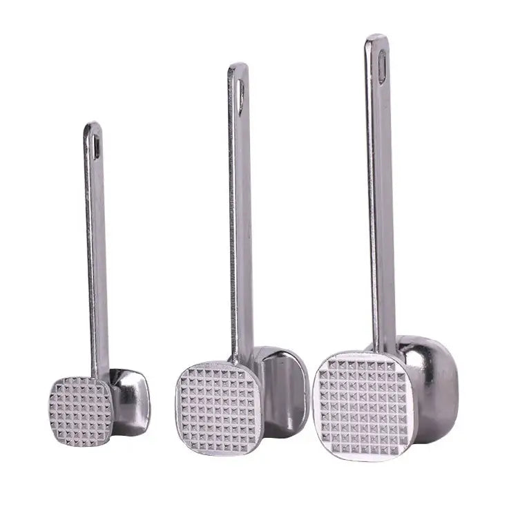 2 PCS Aluminum Alloy Loose Tenderizers Meat Hammer Steak Pork Kitchen Tools Middle Size: 5.0 x 22.5cm Middle Size: 5.0