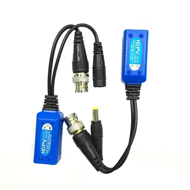 2 PCS Anpwoo 500PV Spliceable 2 in 1 Power + Video Balun HD-CVI/AHD/TVI Passive Twisted Transceiver 500PV - 500PV