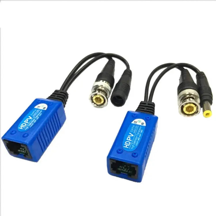 2 PCS Anpwoo 500PV Spliceable 2 in 1 Power + Video Balun HD-CVI/AHD/TVI Passive Twisted Transceiver 500PV - 500PV