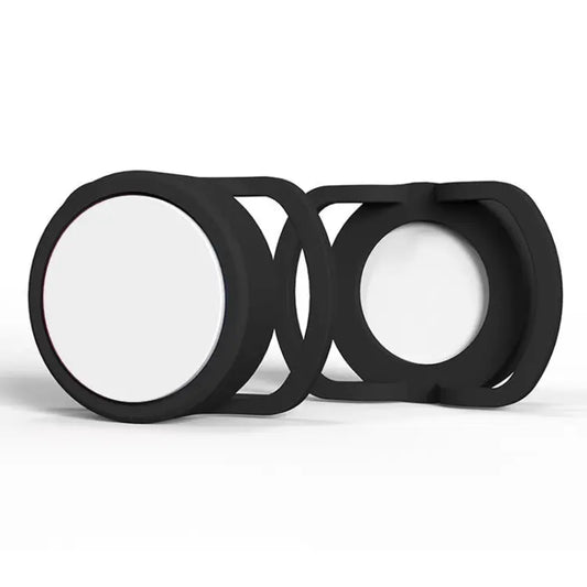 2 PCS Anti-Lost Tracker Silicone Case for AirTag,Size: 35mm - 35mm / Black + White